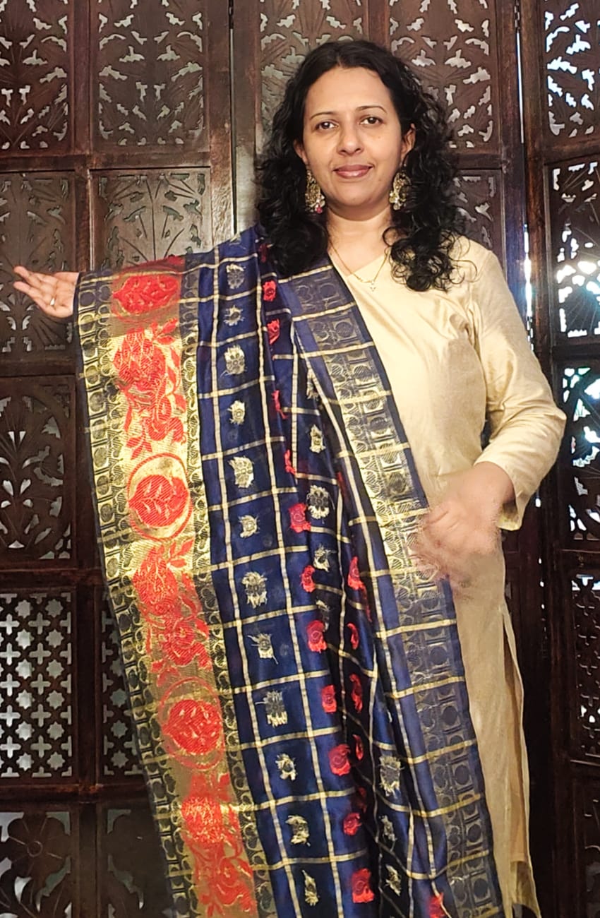 GOLD SHADE COTTON SILK KURTA-PANT MATERIAL