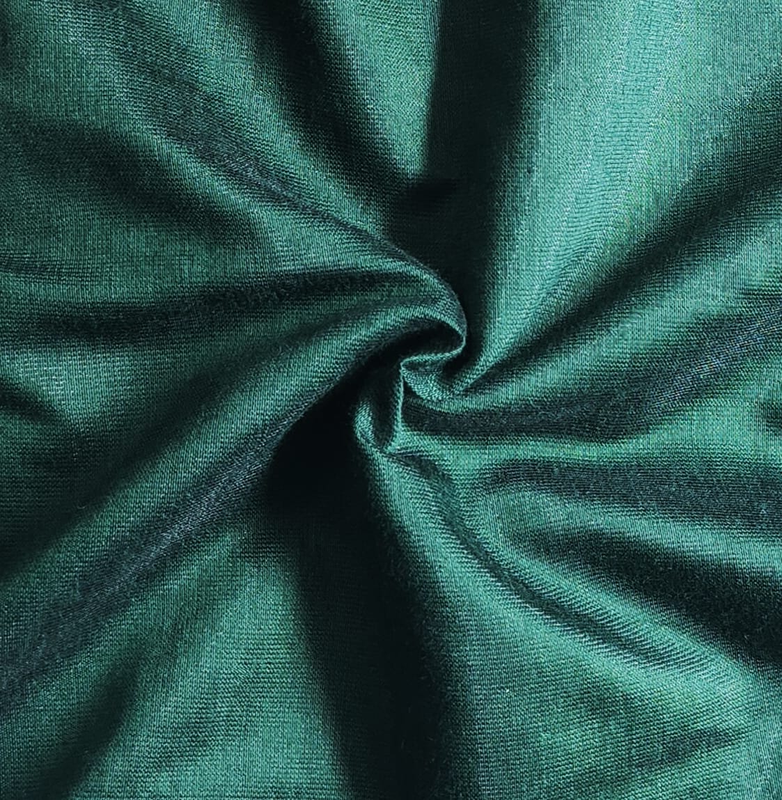 BOTTLE GREEN COTTON SILK KURTA PANT MATERIAL