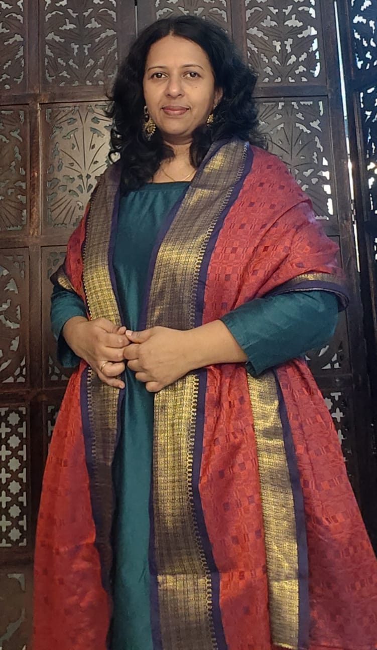 DEEP BLUE COTTON SILK KURTA PANT MATERIAL